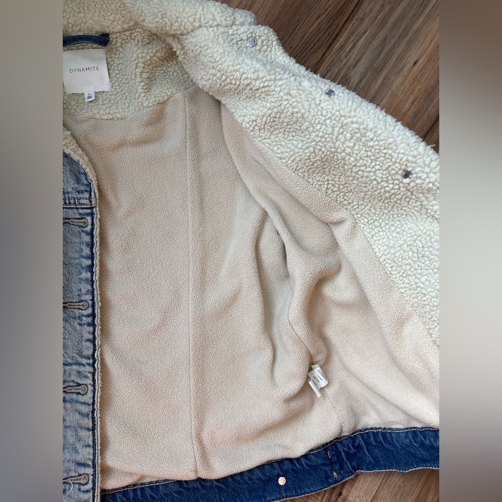 Dynamite Sherpa Lined Denim Jacket - Picture 7 of 8